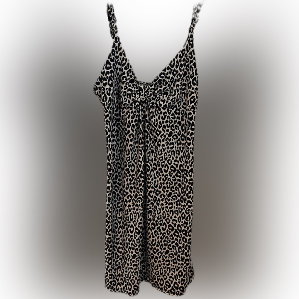 ' Gilligan & O’Malley Leopard Mini Slip Dress